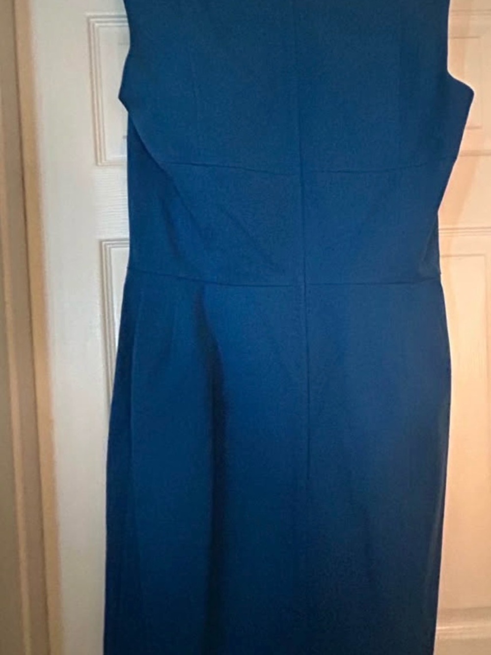 NWT Banana Republic Teal-Blue Midi Sheath Dress - Picture 3 of 5